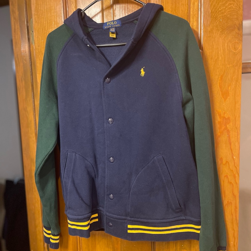 Polo Ralph Lauren Navy and Green Kids Jacket